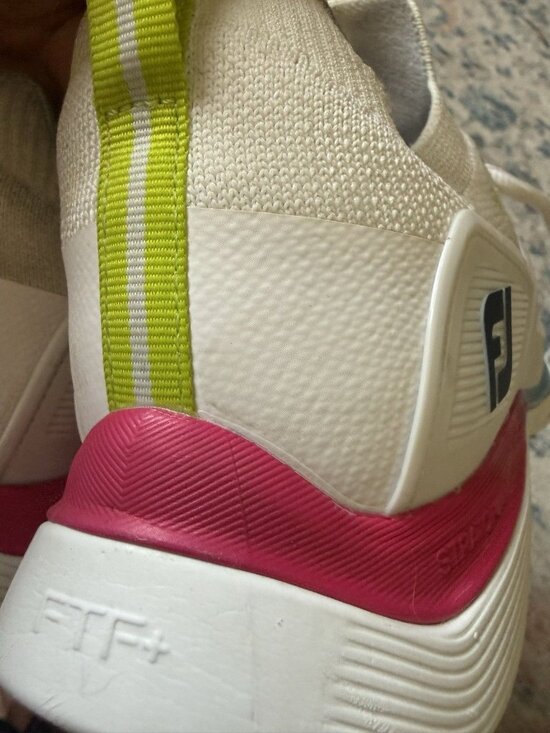 FootJoy Shoe HyperFlex Carbon Mens 9.5W White Blue Pink Golf Spiked 51124 main image 8
